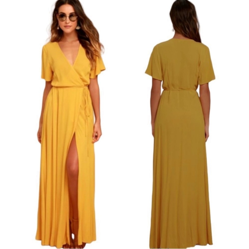 Lulu’s Yellow maxi dress